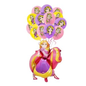 Set Globo latex Princesa Rapunzel