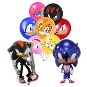 Set Globos Aluminio Sonic y Shadow