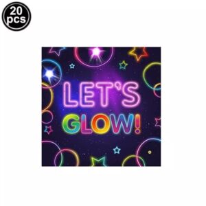 Pack 20 servilletas decorativas Flúor Neón