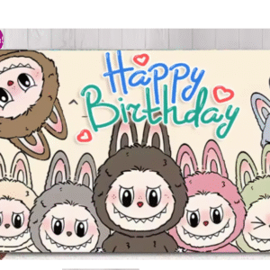 Fondo Telón Decorativo Labubu 2