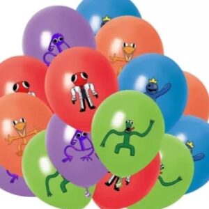 Pack 18 Globos Látex Rainbow Friends 2