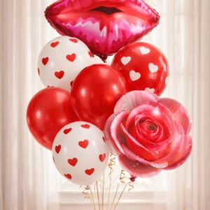 Set de 8 Globos Corazón San valentin