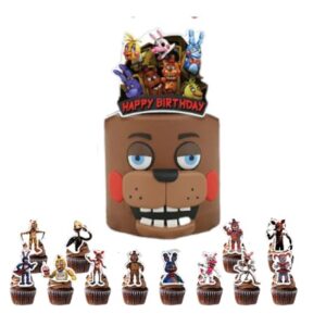 Topper + cupcakes  Five Nights at Freddy´s (FNAF)