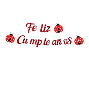 Banderin Guirnalda Chinita mariquita