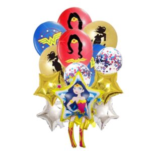 Set de globos decorativo Mujer maravilla
