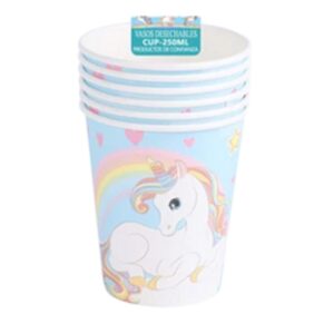 Pack 6 vasos decorativos Unicornio