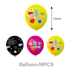 Pack 12 Globos Decorativo Fluor neon