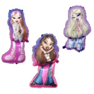Pack 3 Globo foil decorativo Bratz