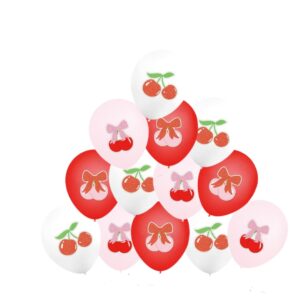 Pack 12 Globos Decorativos Cerezas