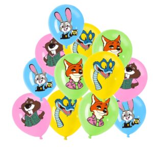 Pack 12 Globos latex Zootopia 2