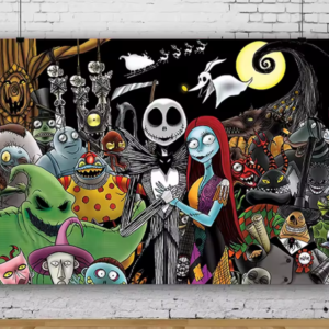 Fondo Telon Decorativo Jack skellington