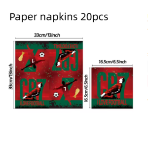 Pack 20 servilletas Cr7 futbol