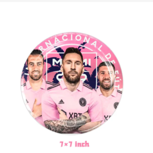 Pack de 10 Platos Messi inter futbol
