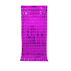 Cortina de cumpleaños 1Mx2M Rosa fucsia