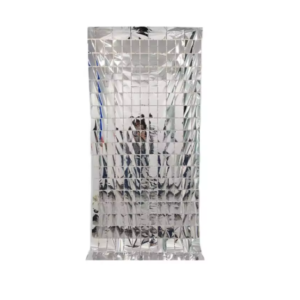 Cortina de cumpleaños 1Mx2M Plateado