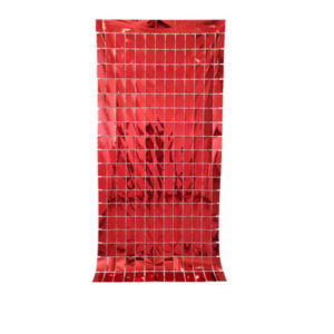 Cortina de cumpleaños 1Mx2M Rojo