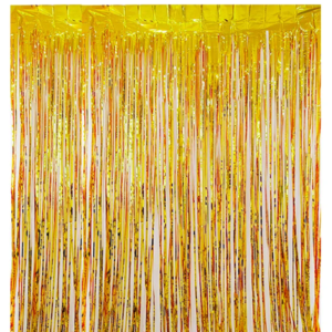 Cortina de cumpleaños 1Mx3M Dorado