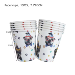 Pack 10 vasos Perritos/Mascotas