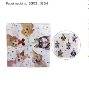 Pack 20 servilletas Perritos/Mascotas