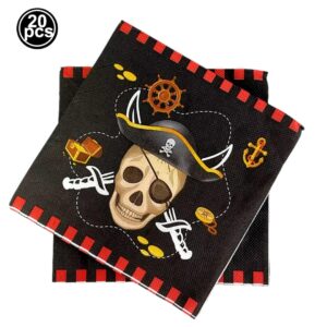 Pack 20 servilletas decorativas piratas