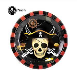 Pack 10 platos decorativos piratas