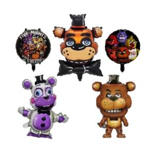 Set Globos Aluminio Five Nights at Freddýs ( Fnaf)