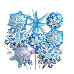 Set Globos Aluminio Frozen 8pzas