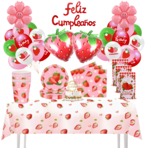 Cotillon Globos Decorativo Frutillas