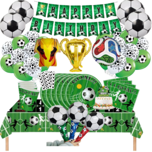 Kit Cotillón Fútbol Mundialista x10 Decoración Cumpleaños