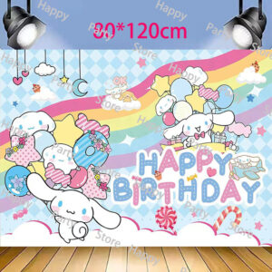 Fondo Telón Decorativo Cinnamoroll 120cm x 80cm