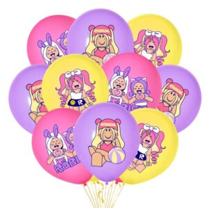 Pack 12 Globos Látex Roblox niña mod 2