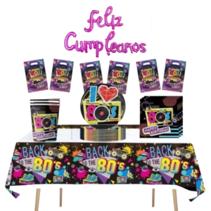 Cotillon Decorativo Años 80 (retro)