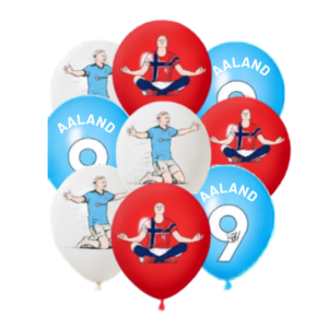 pack 12 globos decorativos Haaland futbol