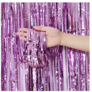 Cortina de cumpleaños 1Mx2M morado