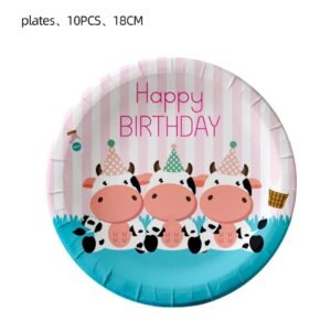 Pack 10 platos Decorativos Vaquita